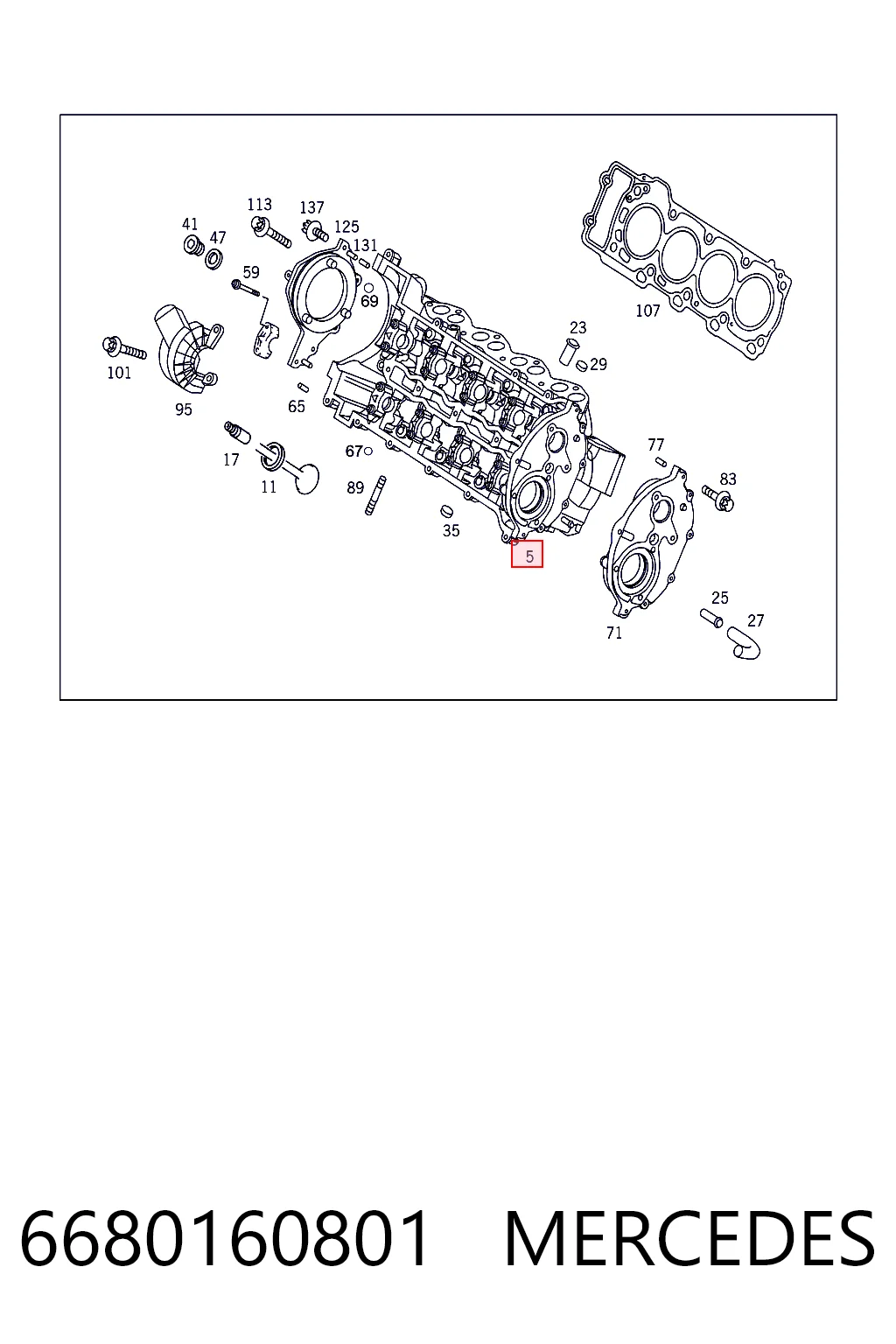 Cabeça de motor (CBC) para Mercedes A  W168