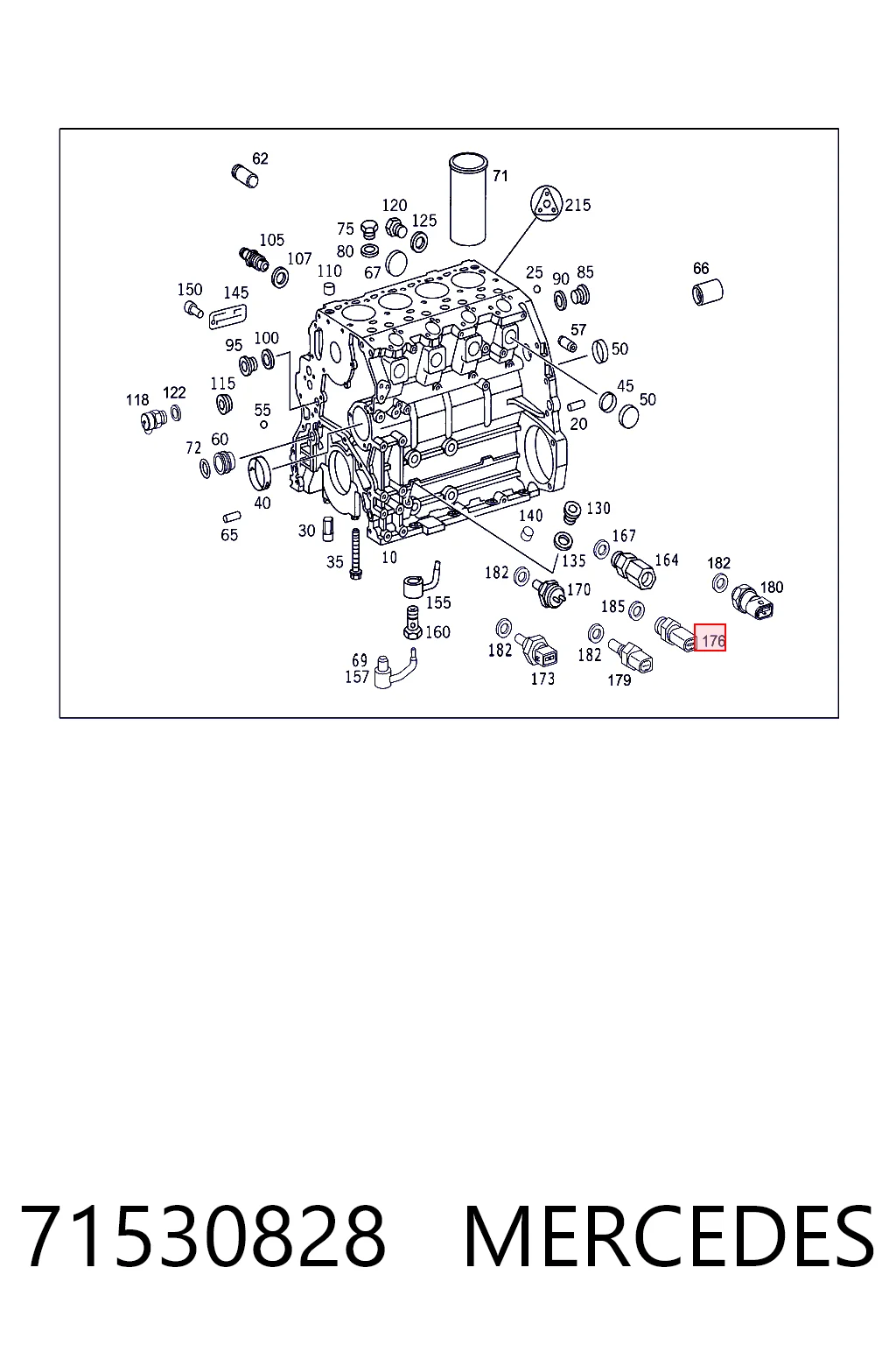 71530828 Mercedes Sensor de pressão de óleo