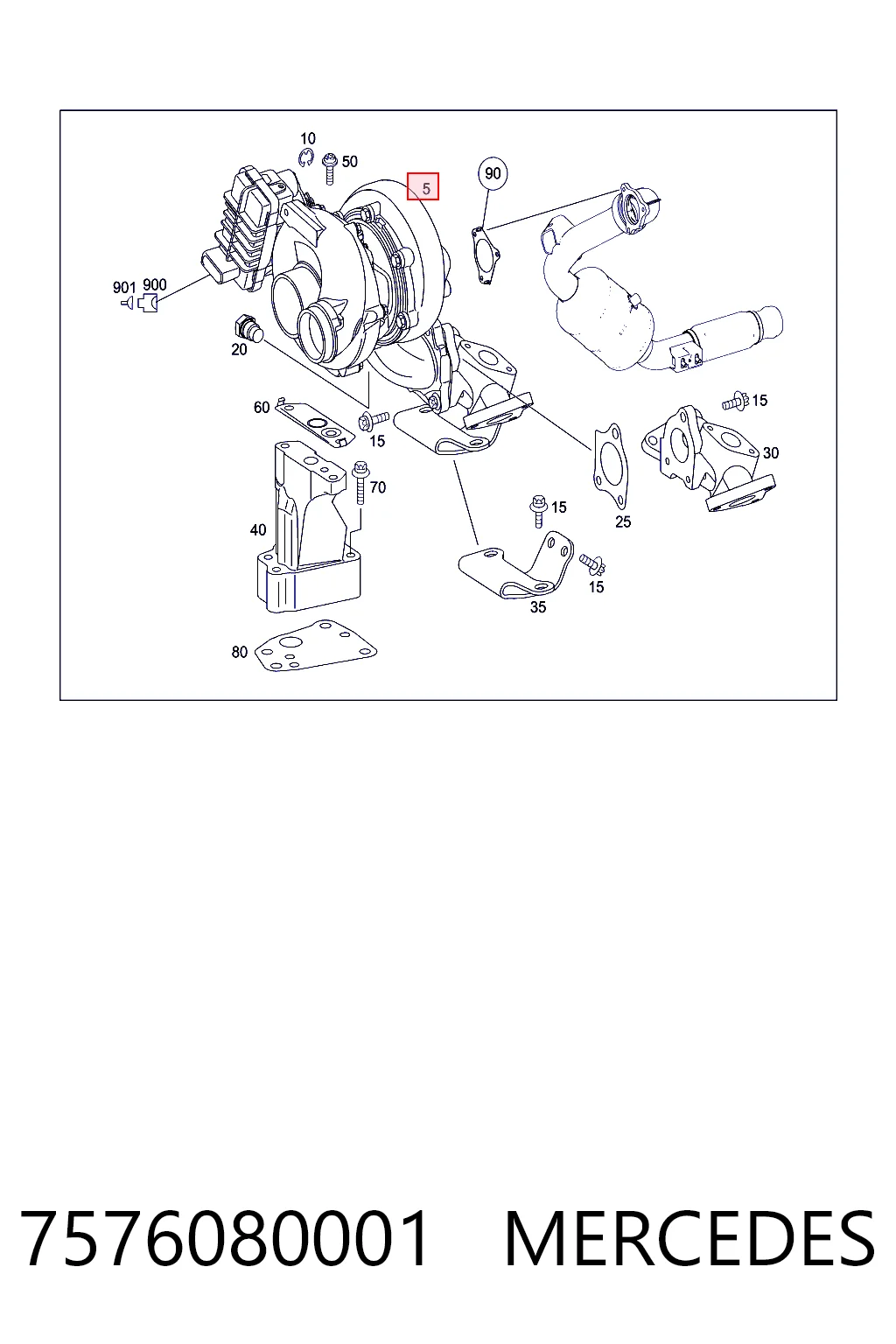 7576080001 Mercedes Turbina