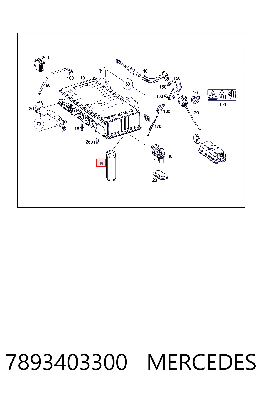 7893403300 Mercedes Filtro de secador de ar (separador de umidade e óleo) (TRUCK)
