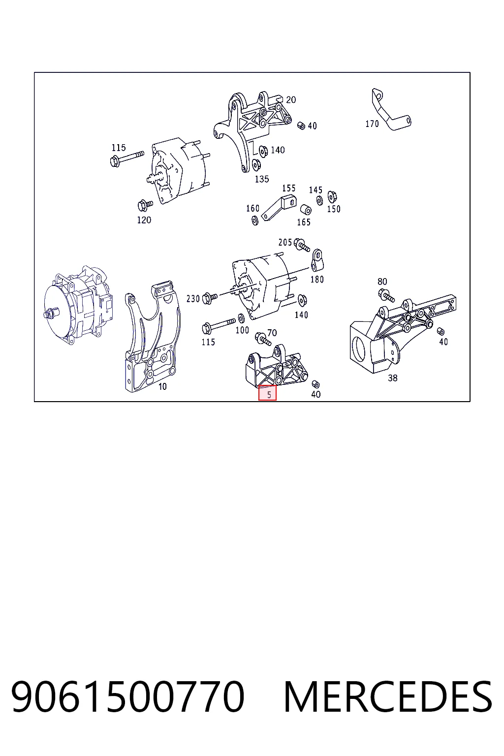 Consola do gerador Mercedes Benz Truck TRUCK ATEGO II 