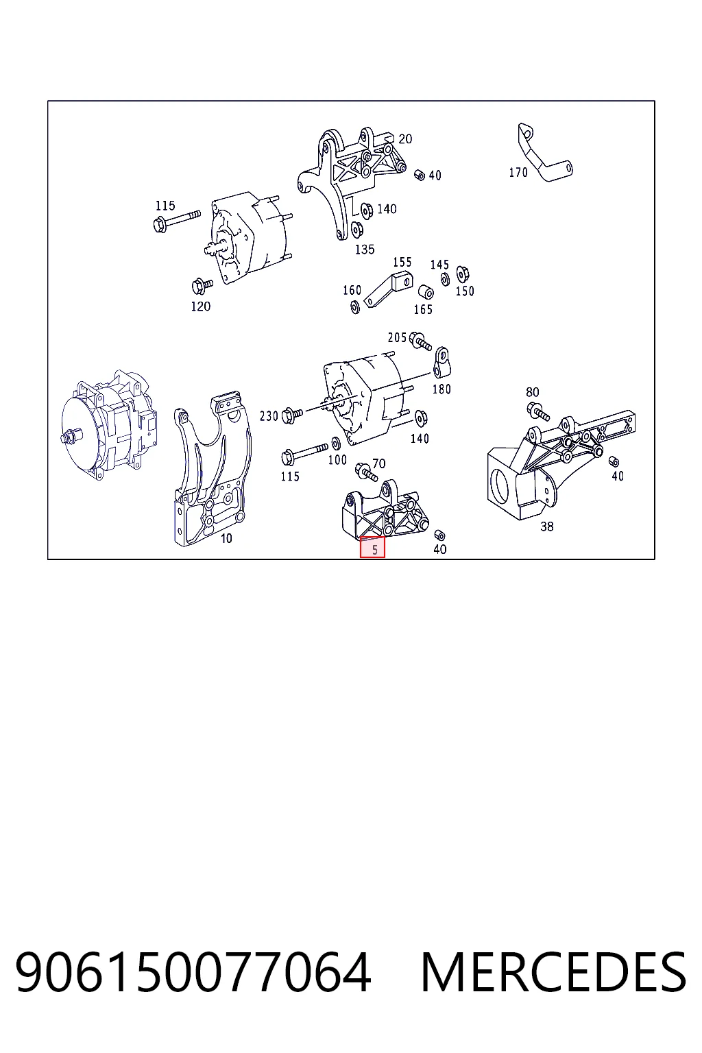 Consola do gerador para Mercedes Benz Truck TRUCK ATEGO II 