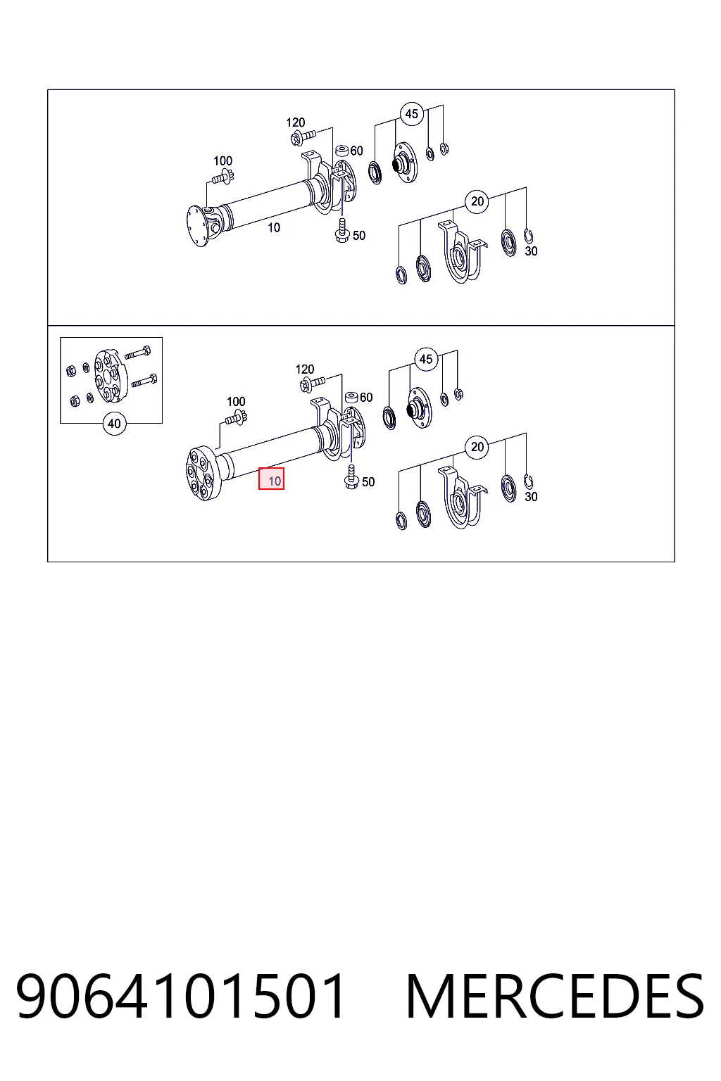Junta universal até o eixo dianteiro Mercedes Sprinter preço, a partir de 237,14 USD