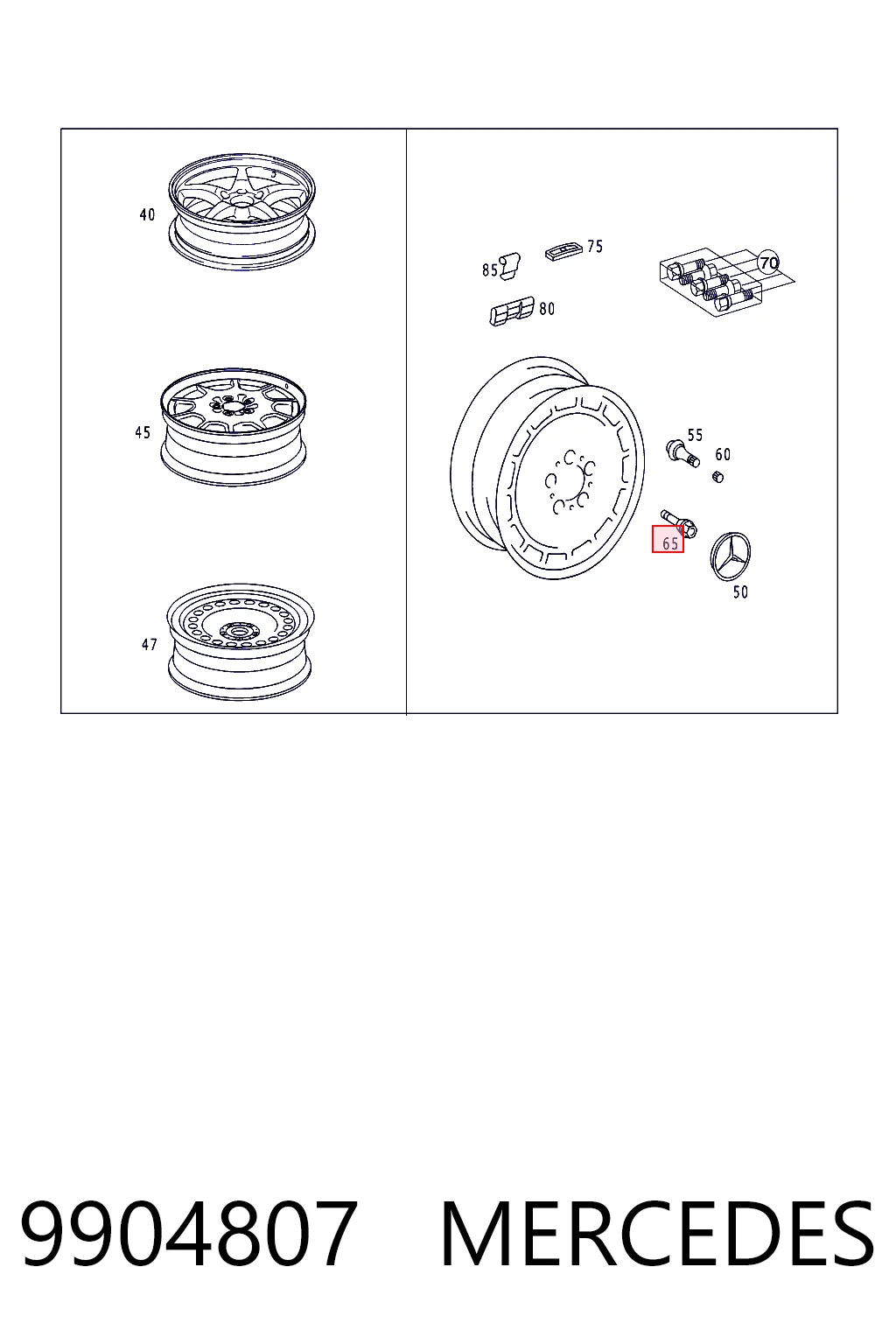Compre 05096856AA Chrysler Parafuso de roda