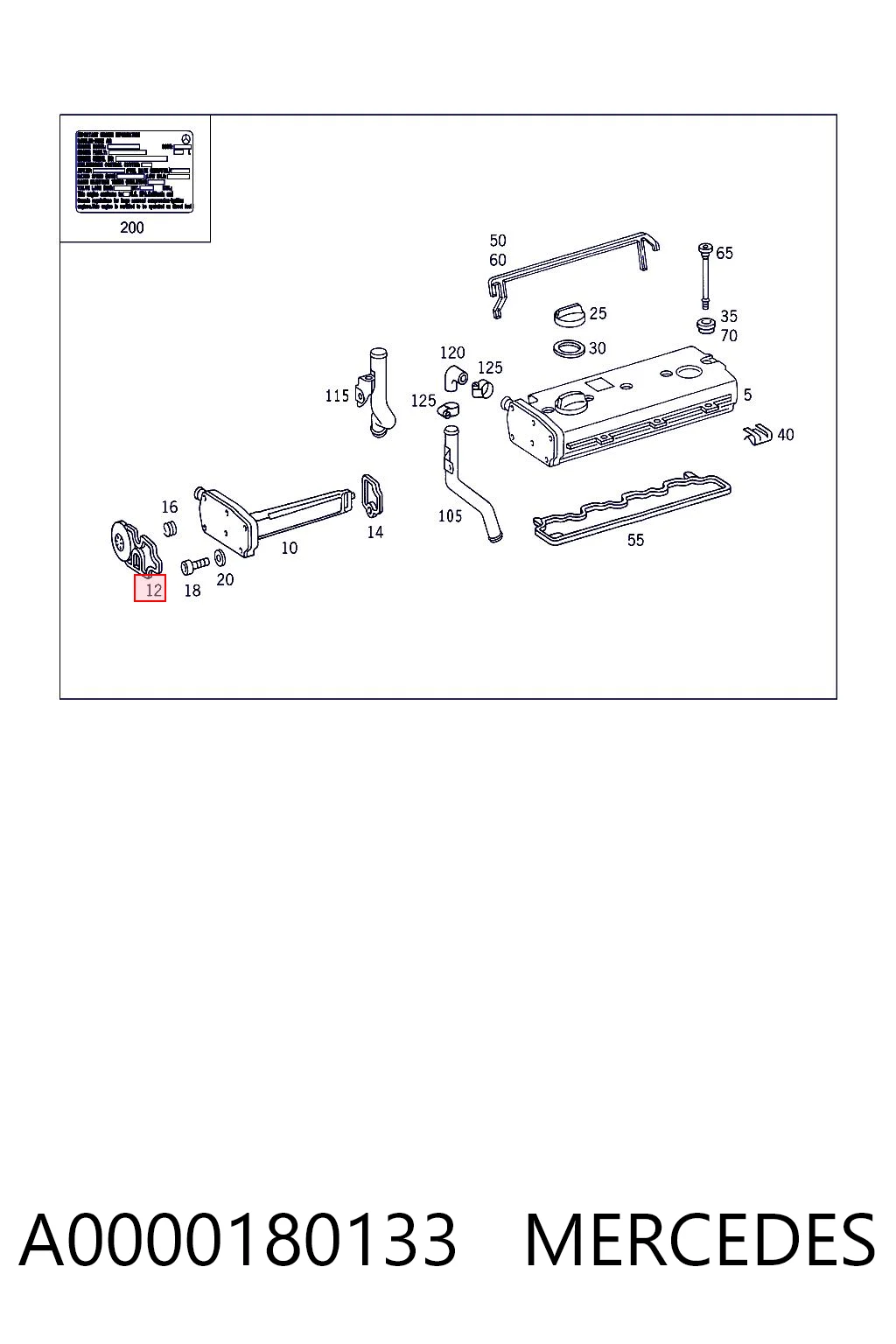 A0000180133 Mercedes