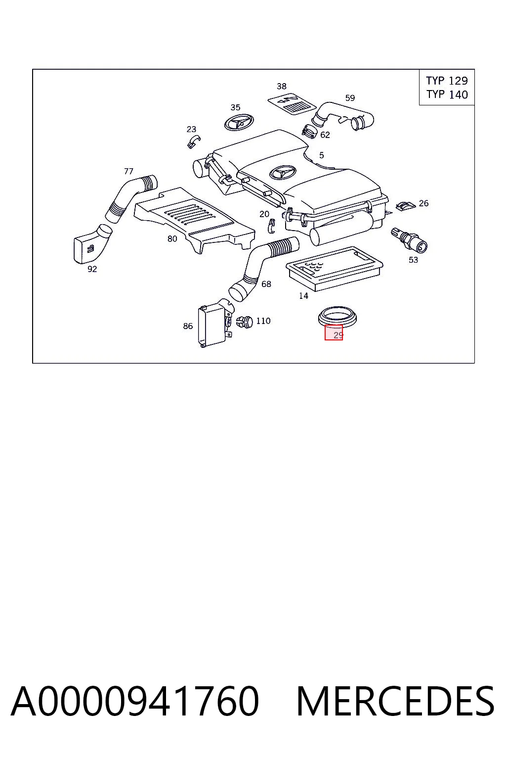 A0000941760 Mercedes