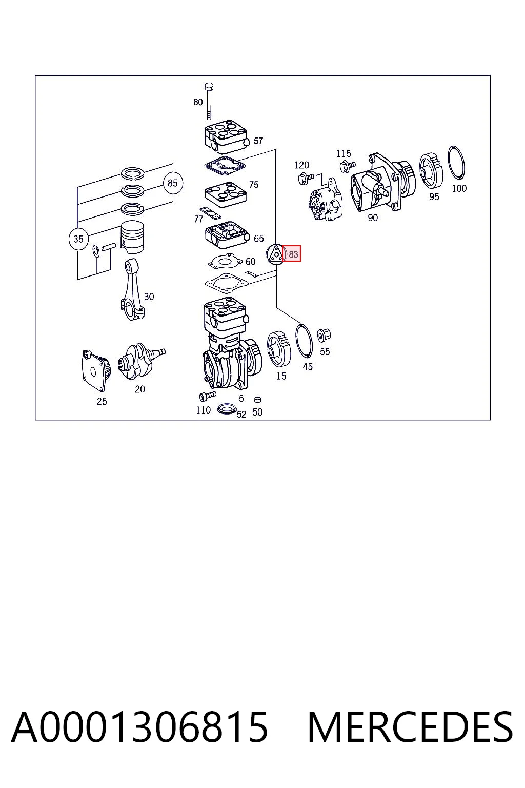 A0001306815 Mercedes