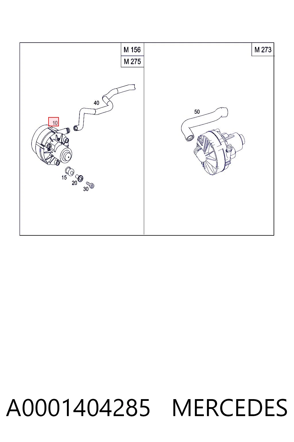 A0001404285 Mercedes Bomba de ar