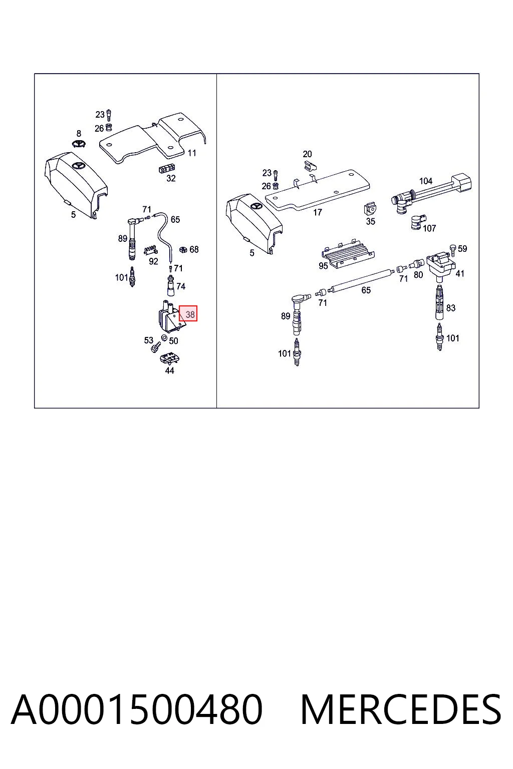 A0001500480 Mercedes