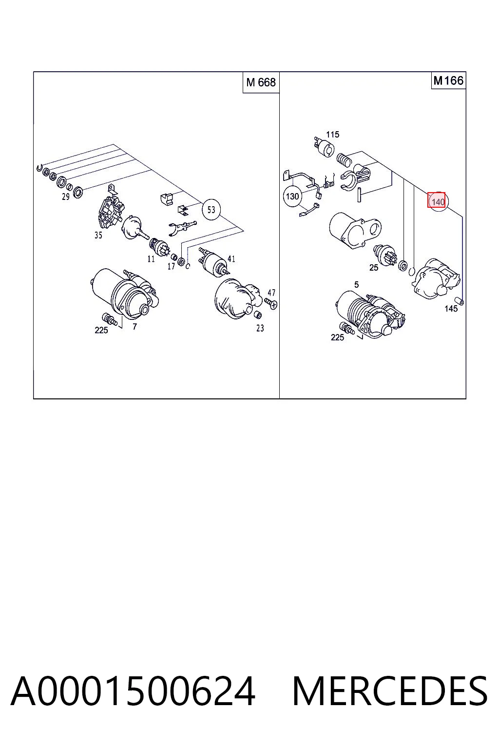 A0001500624 Mercedes