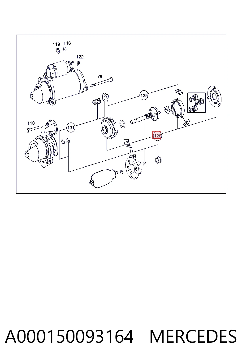 Redutor do motor de arranco 6033AD3306 Bosch