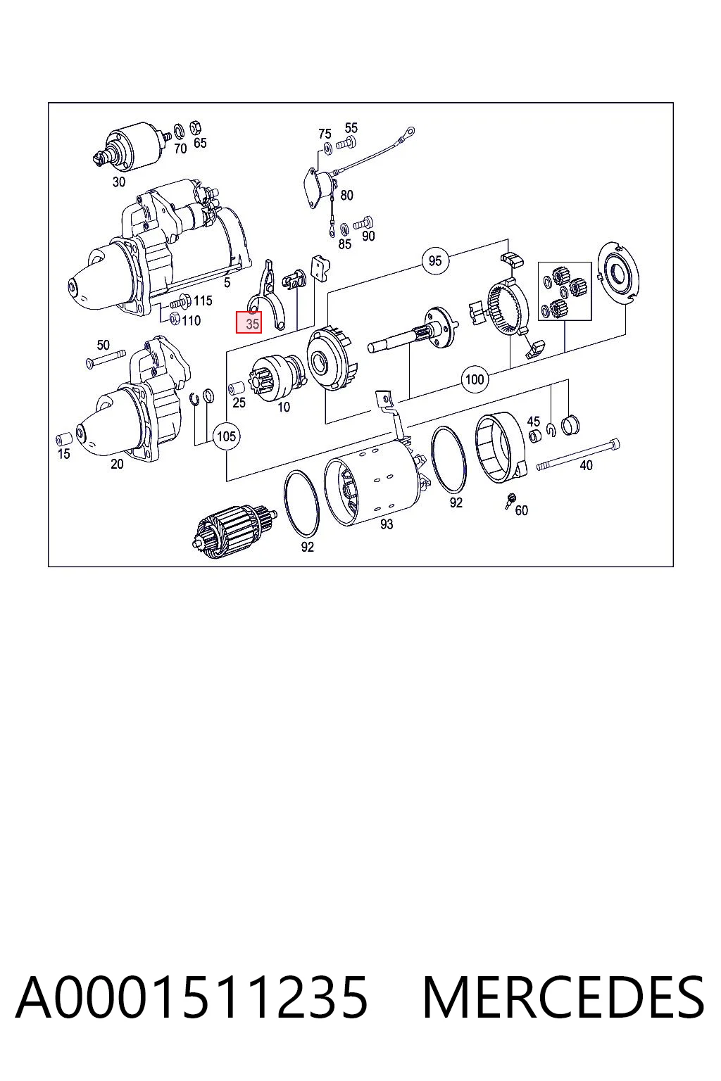 A0001511235 Mercedes