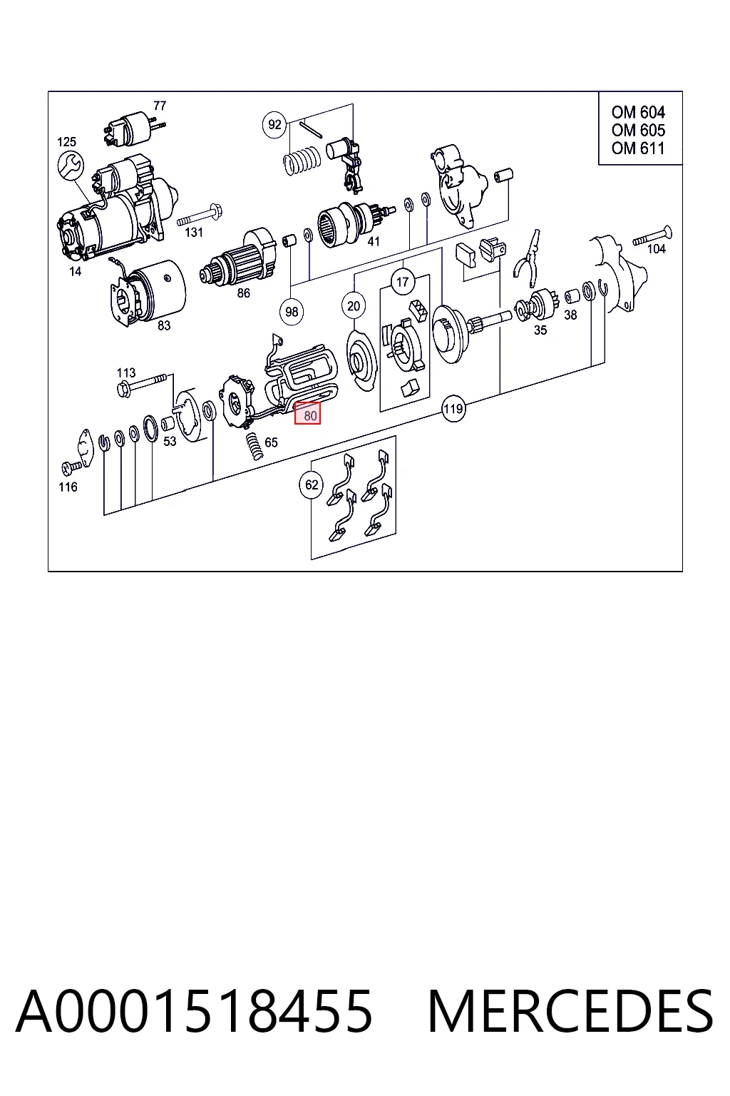 A0001518455 Mercedes