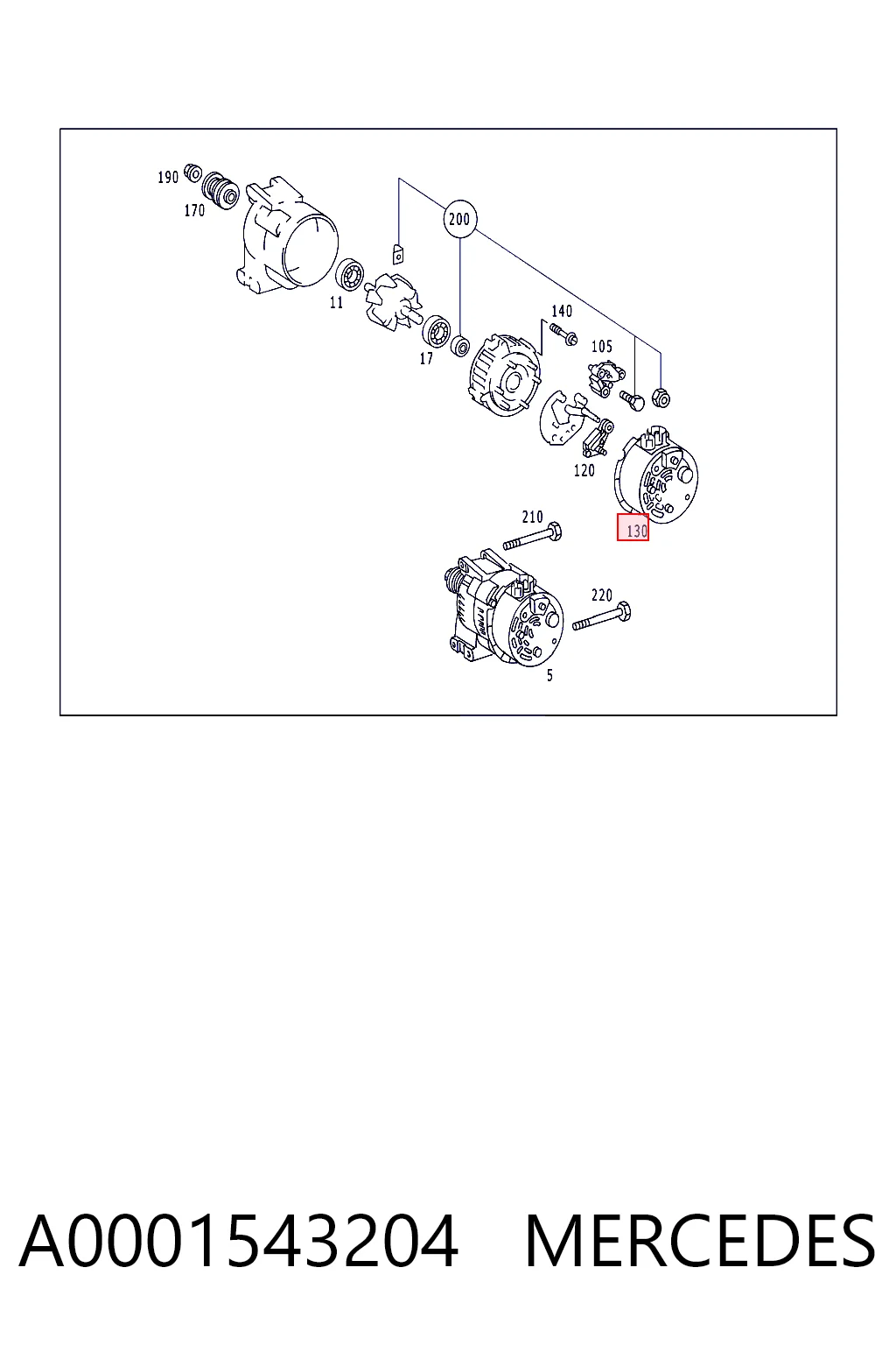 A0001543204 Mercedes
