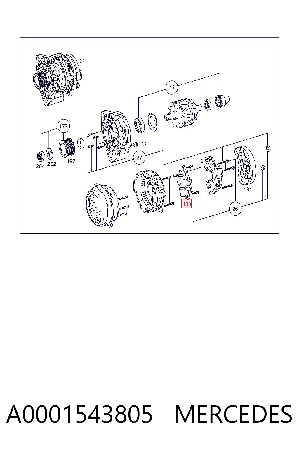 A0001543805 Mercedes