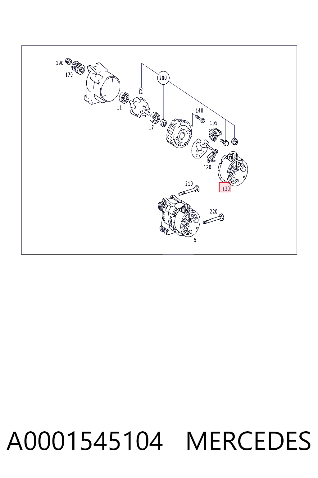 A0001545104 Mercedes