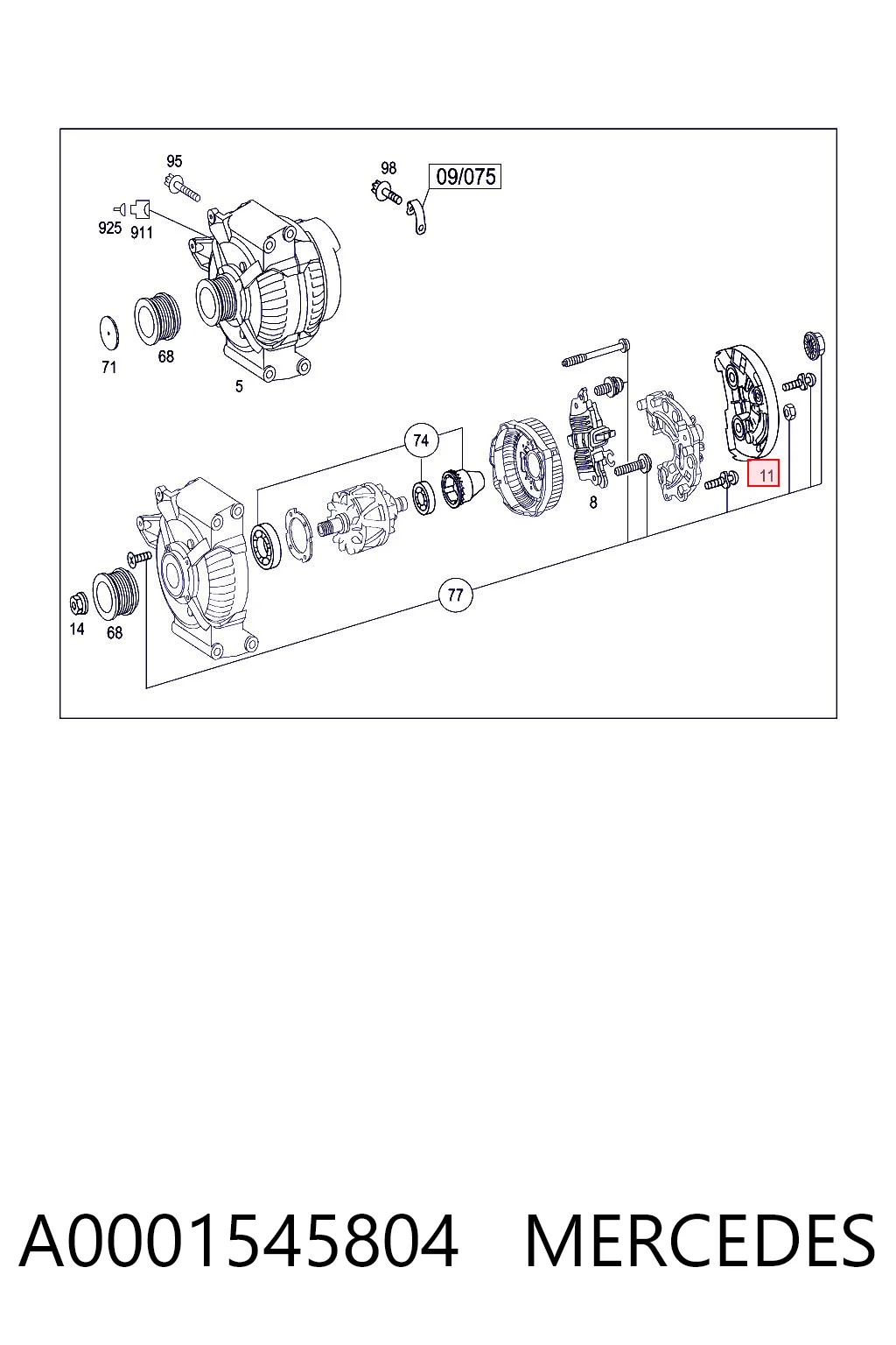 A0001545804 Mercedes