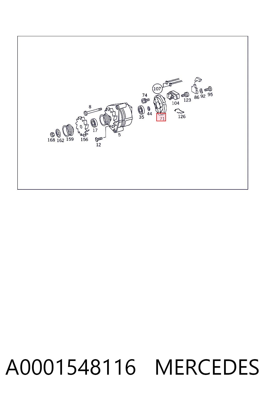 A0001548116 Mercedes