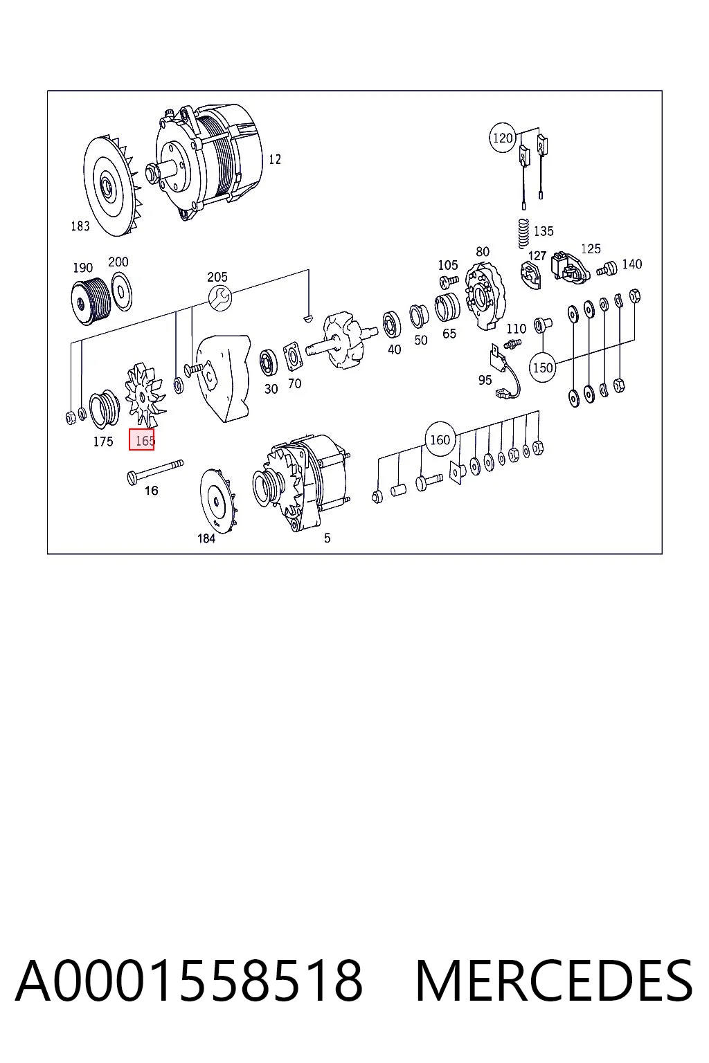 A0001558518 Mercedes