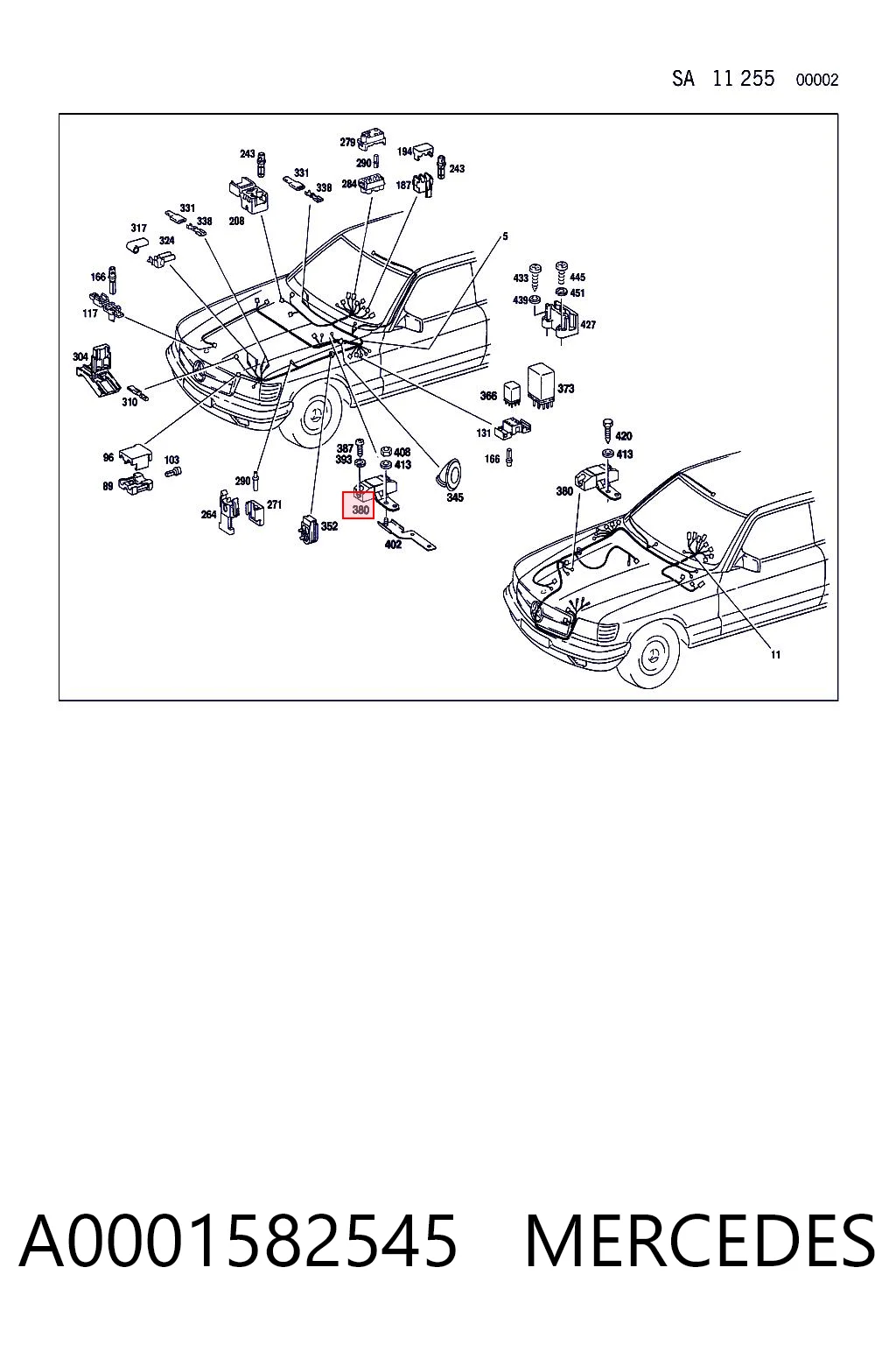 A0001582545 Mercedes 