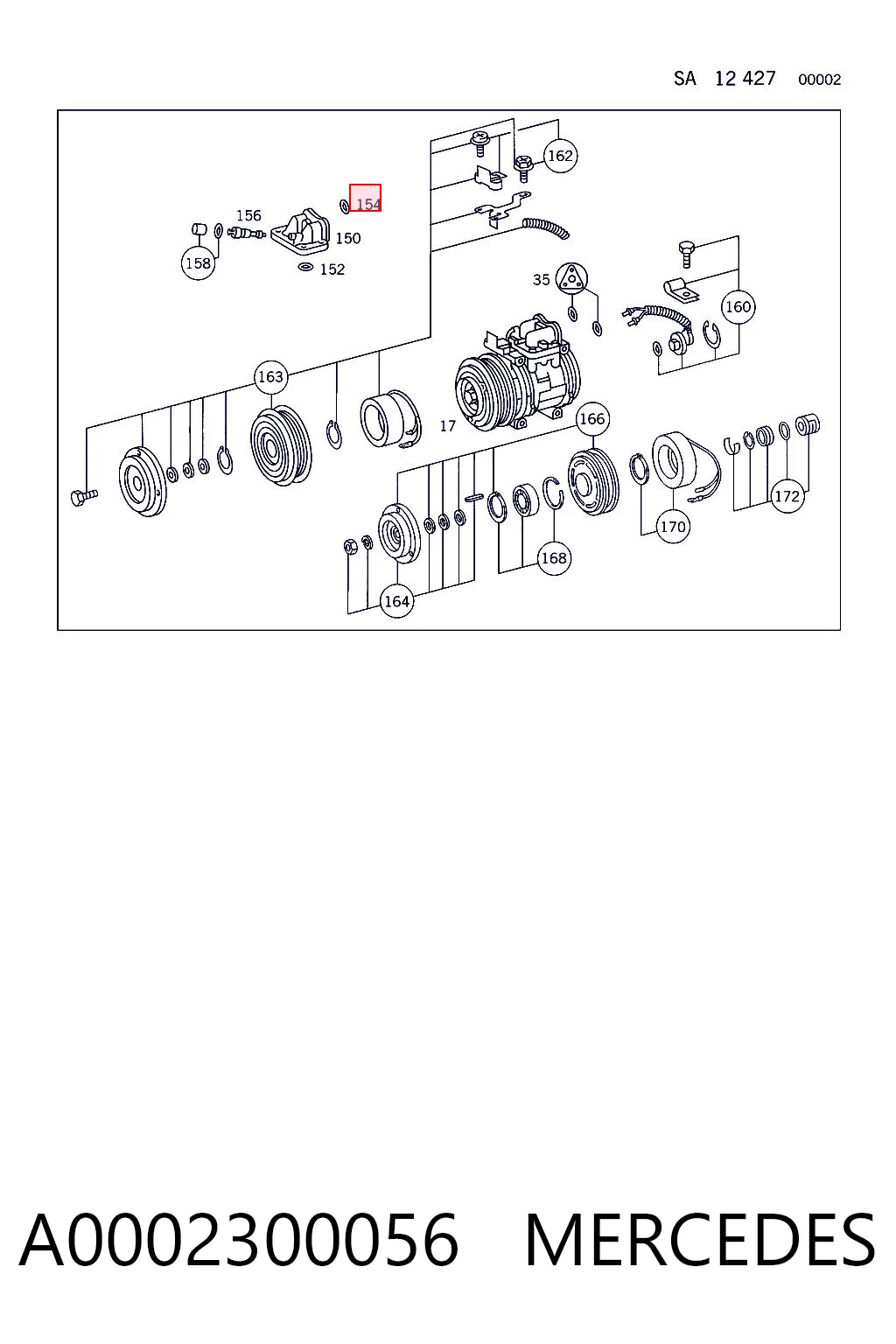 A0002300056 Mercedes