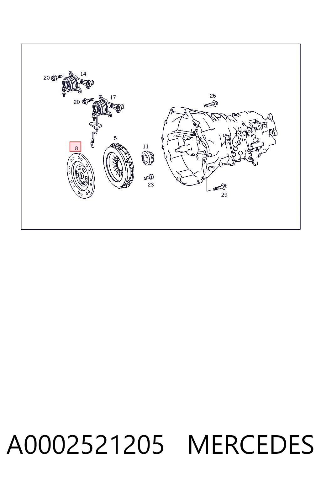 A0002521205 Mercedes