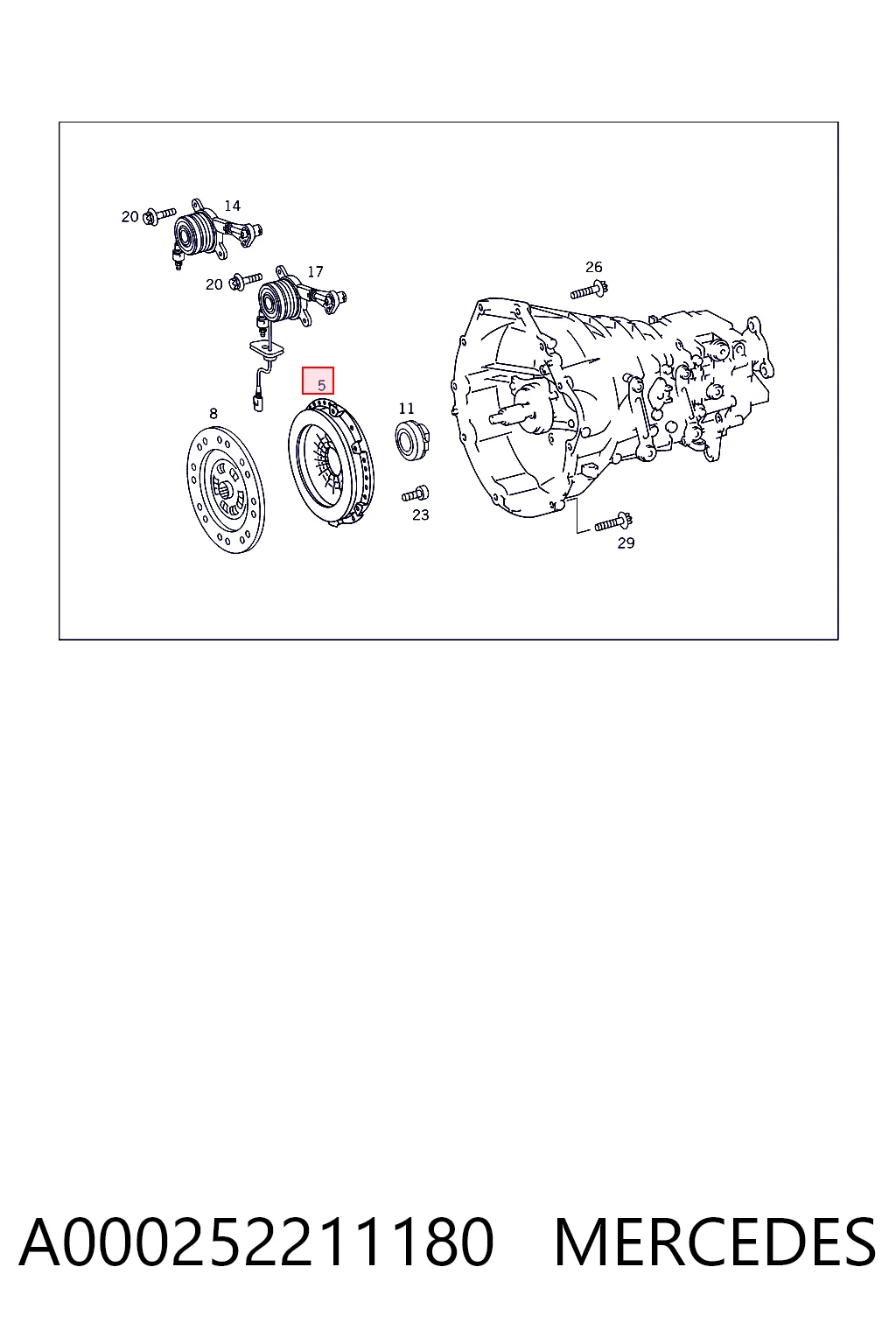 Cesta de embraiagem Mercedes E  S210 ao melhor preço