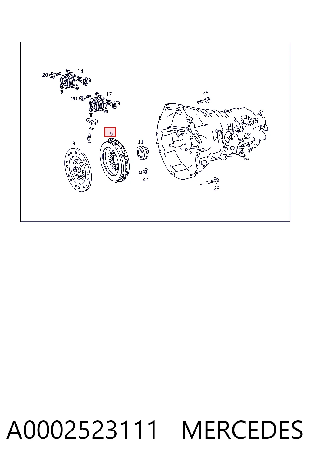 Cesta de embraiagem Mercedes E  S211