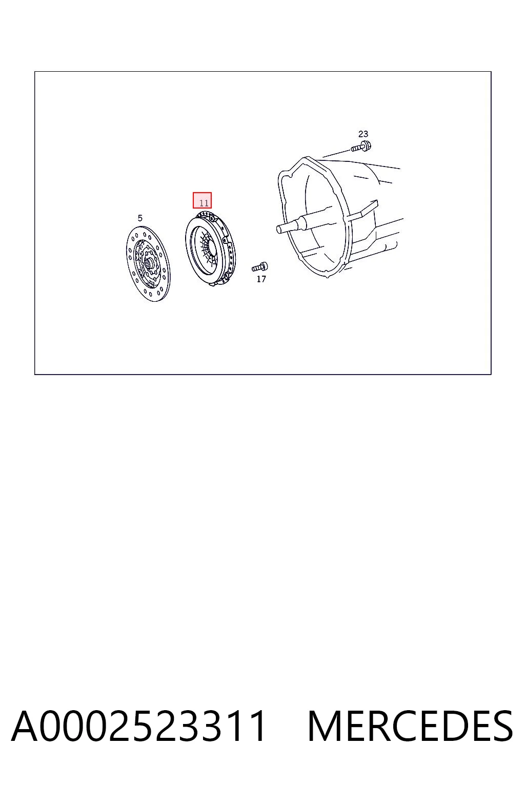 Compre Cesta de embraiagem Mercedes E 
