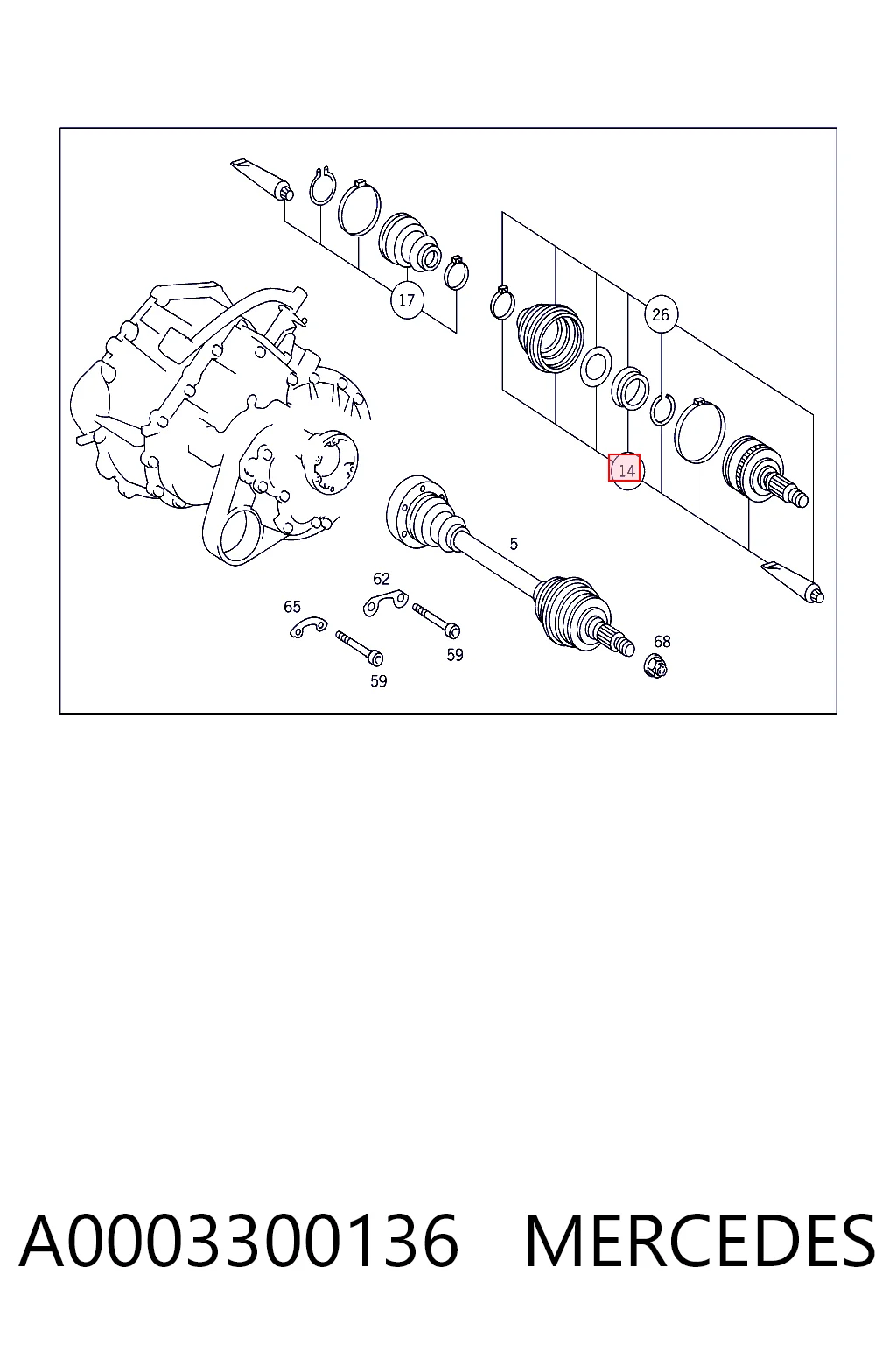 A0003300136 Mercedes