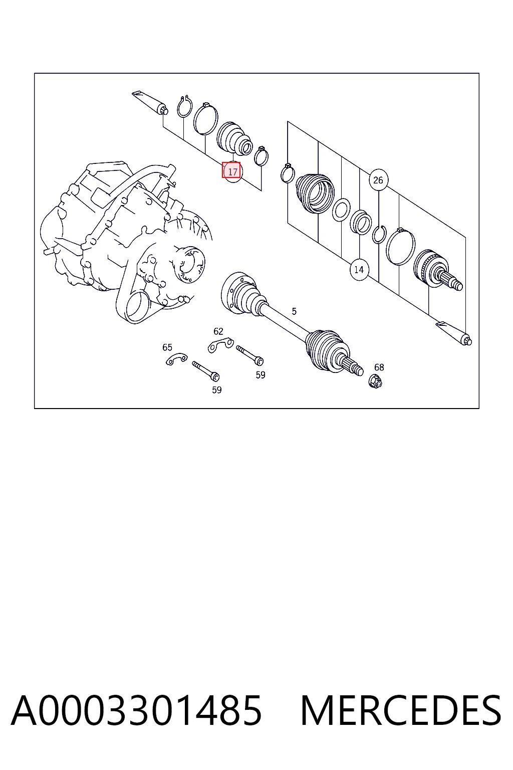 A0003301485 Mercedes