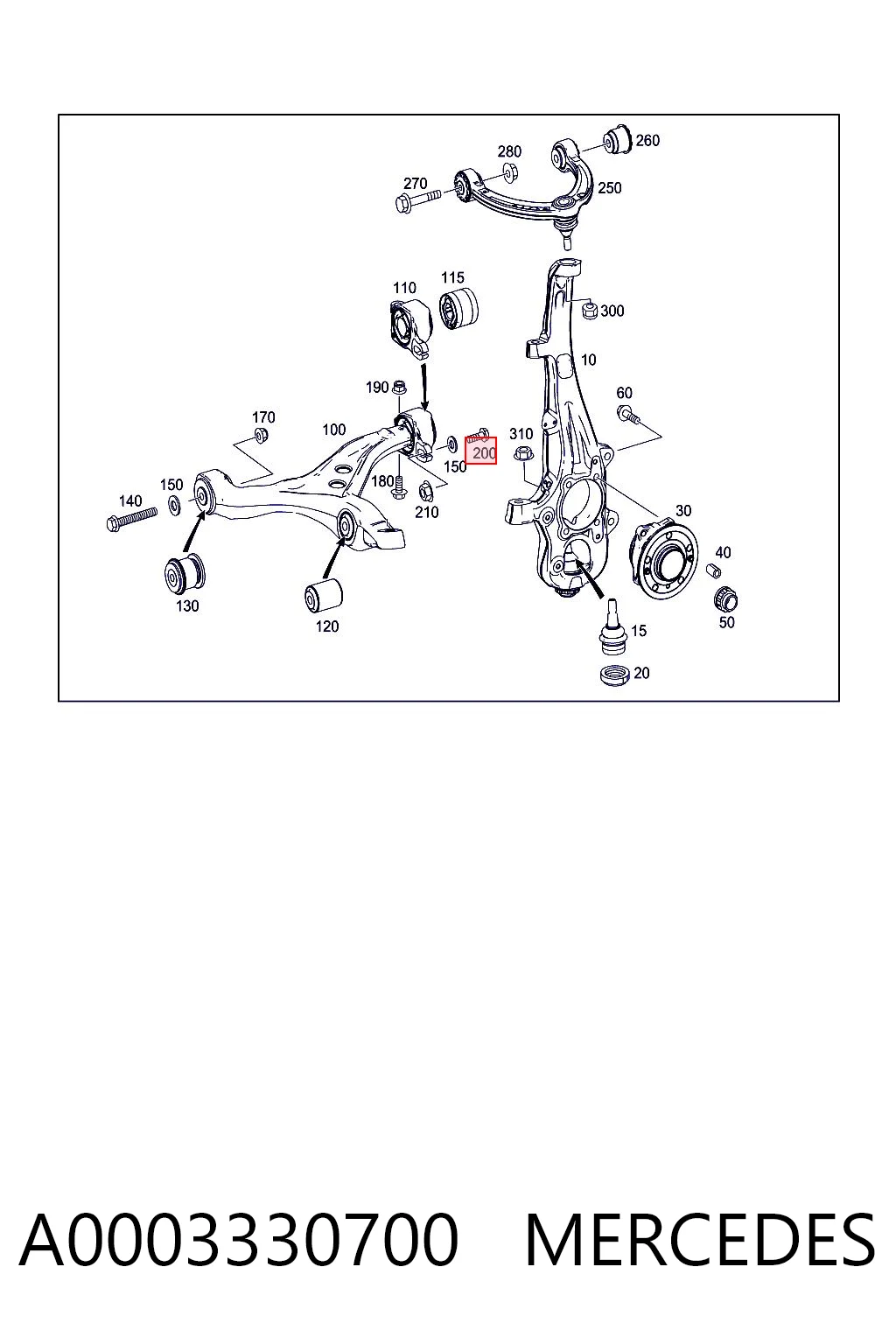 A0003330700 Mercedes