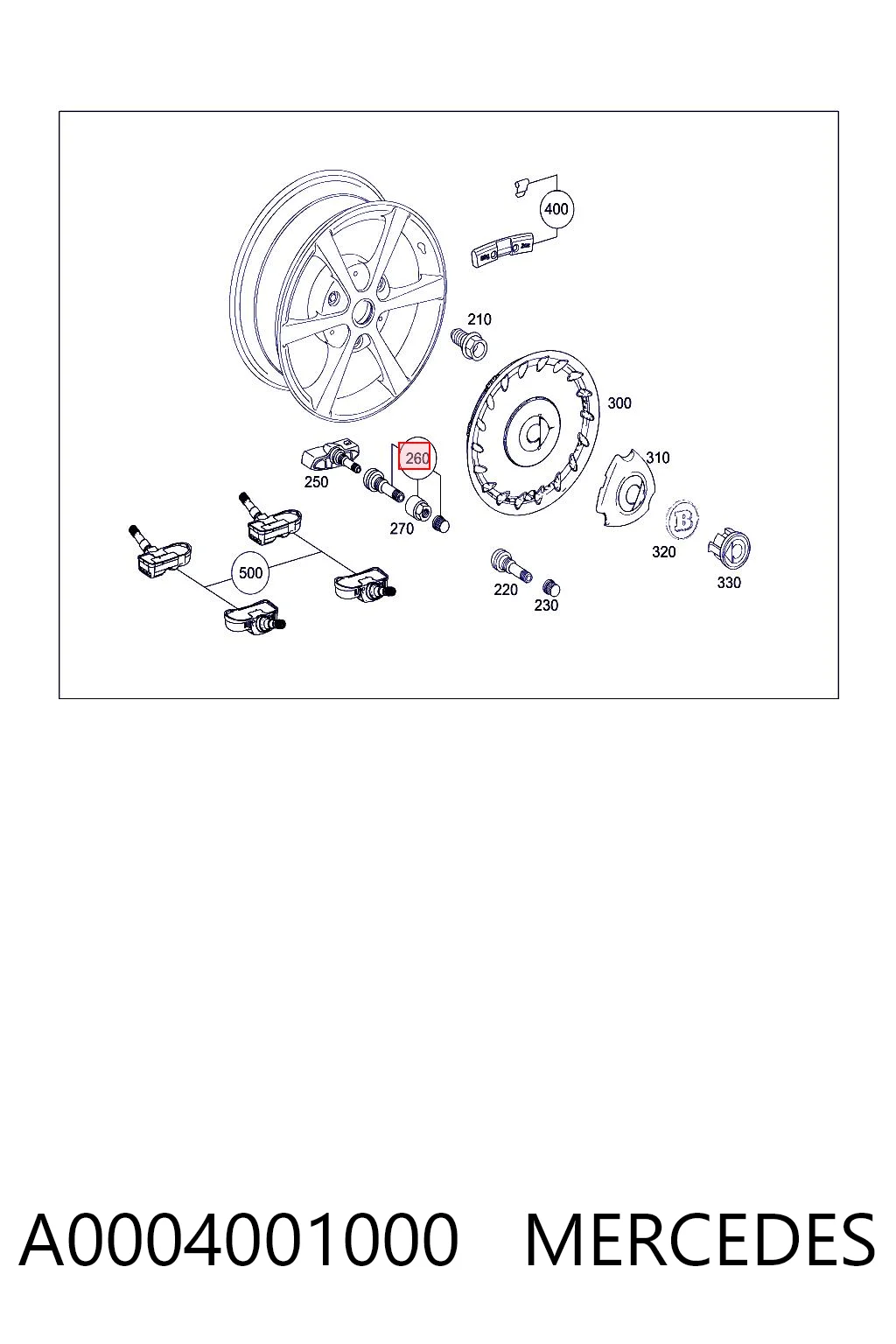 A0004001000 Mercedes