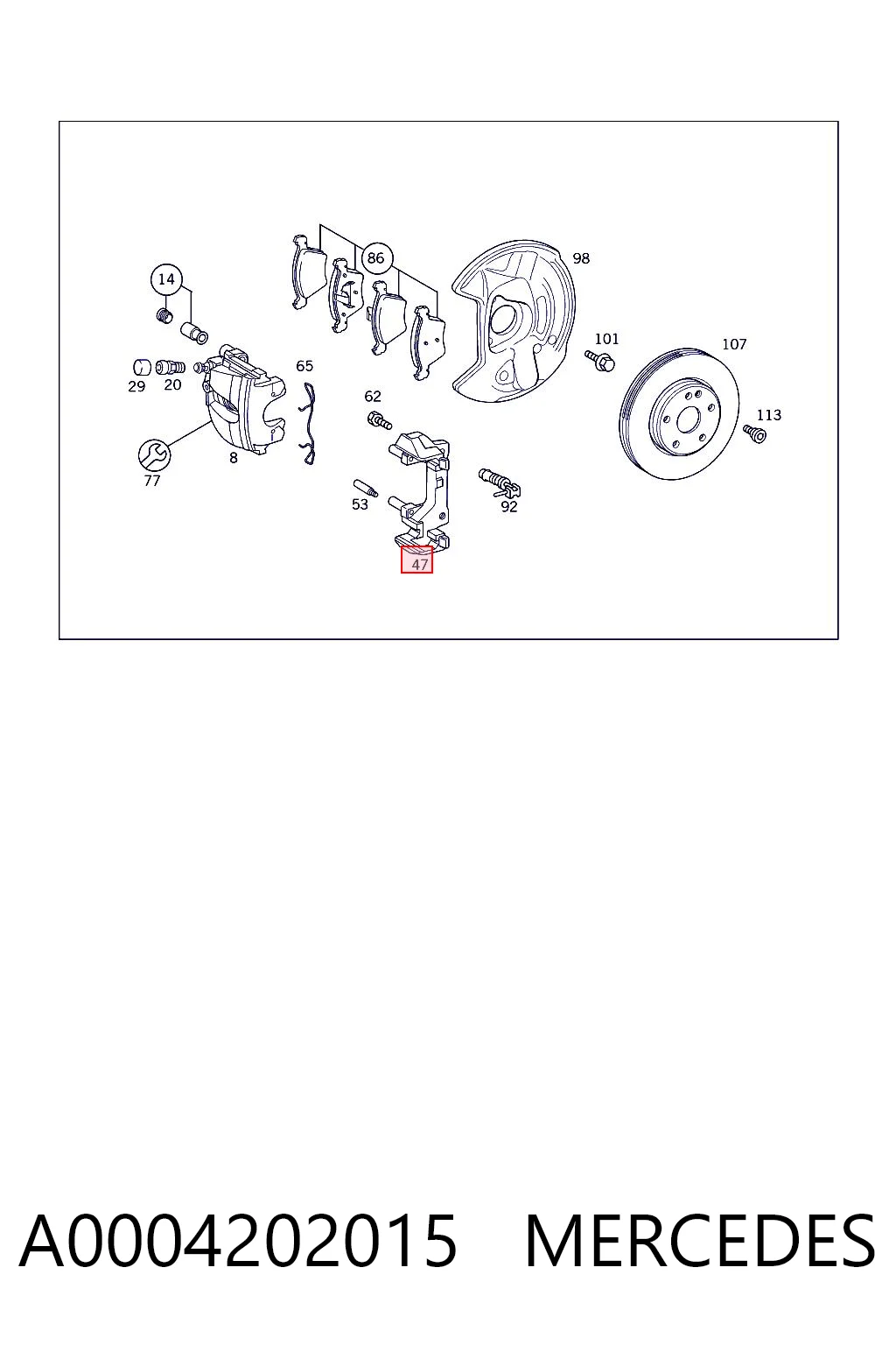 A0004202015 Mercedes