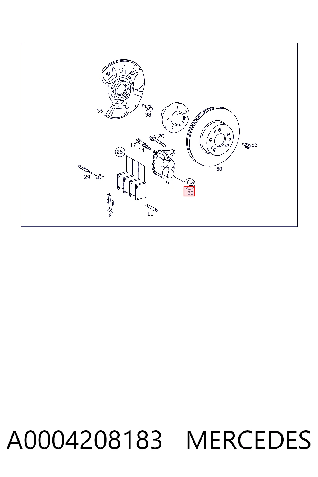 Kit de reparação de suporte do freio dianteiro para Mercedes S W140