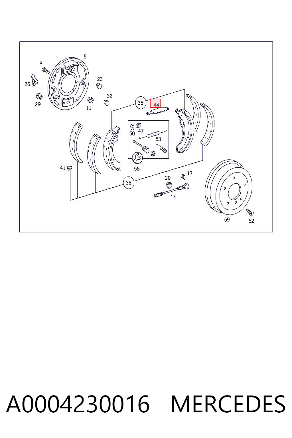 A0004230016 Mercedes