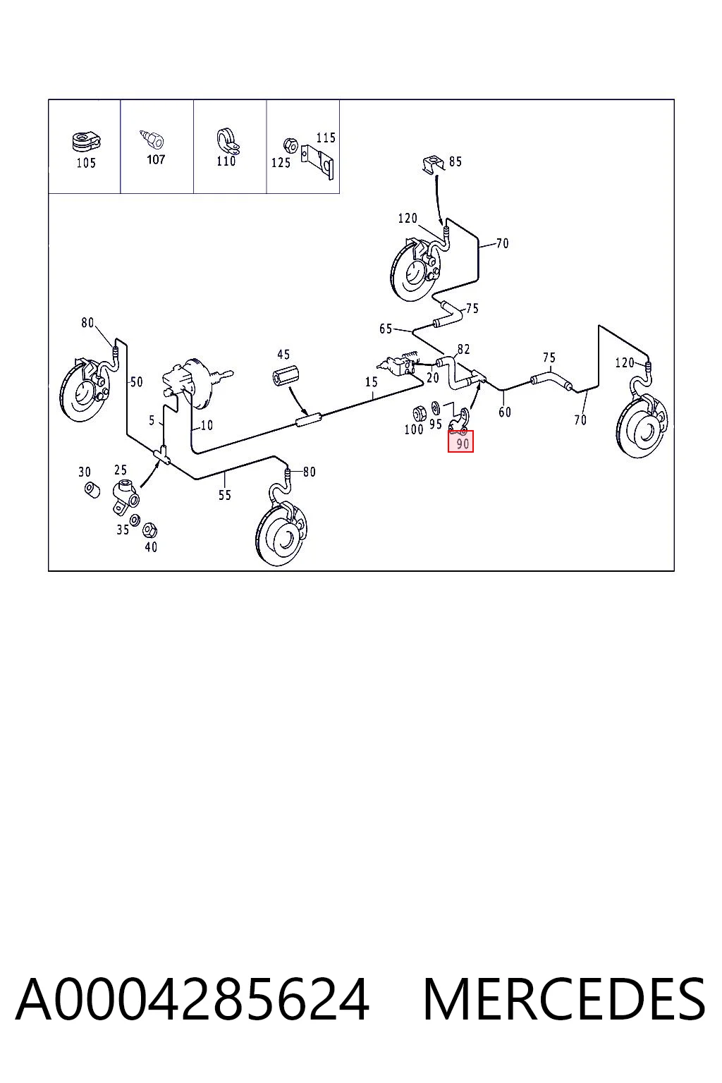 A0004285624 Mercedes