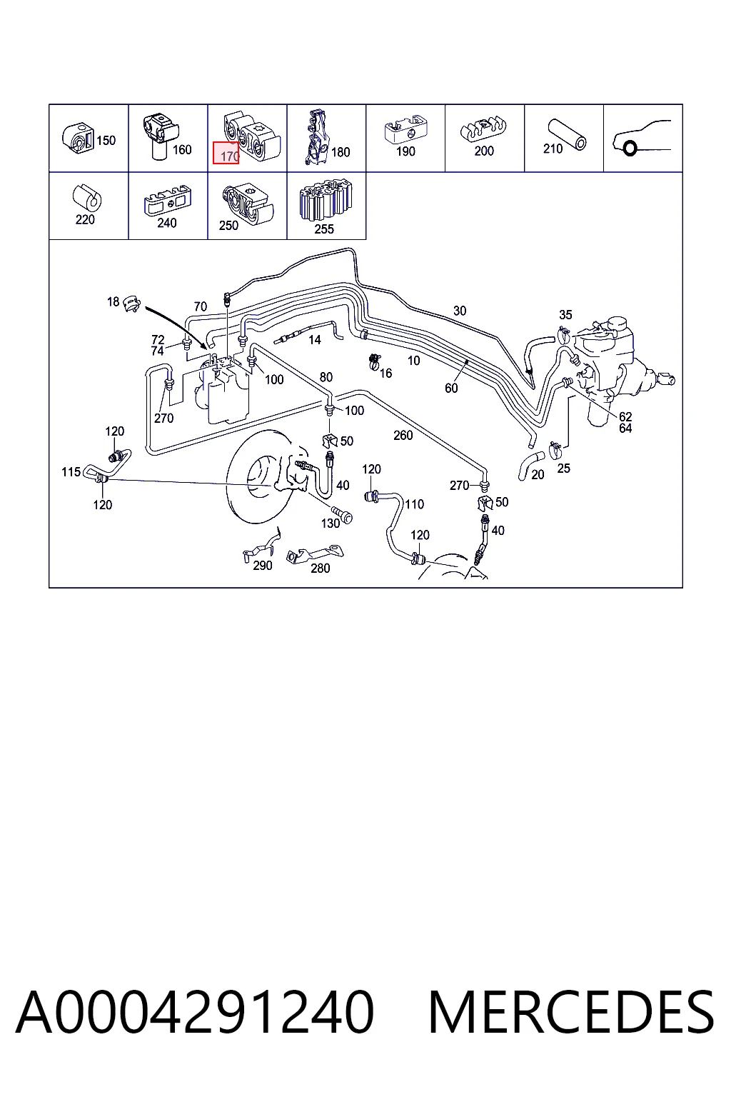 A0004291240 Mercedes