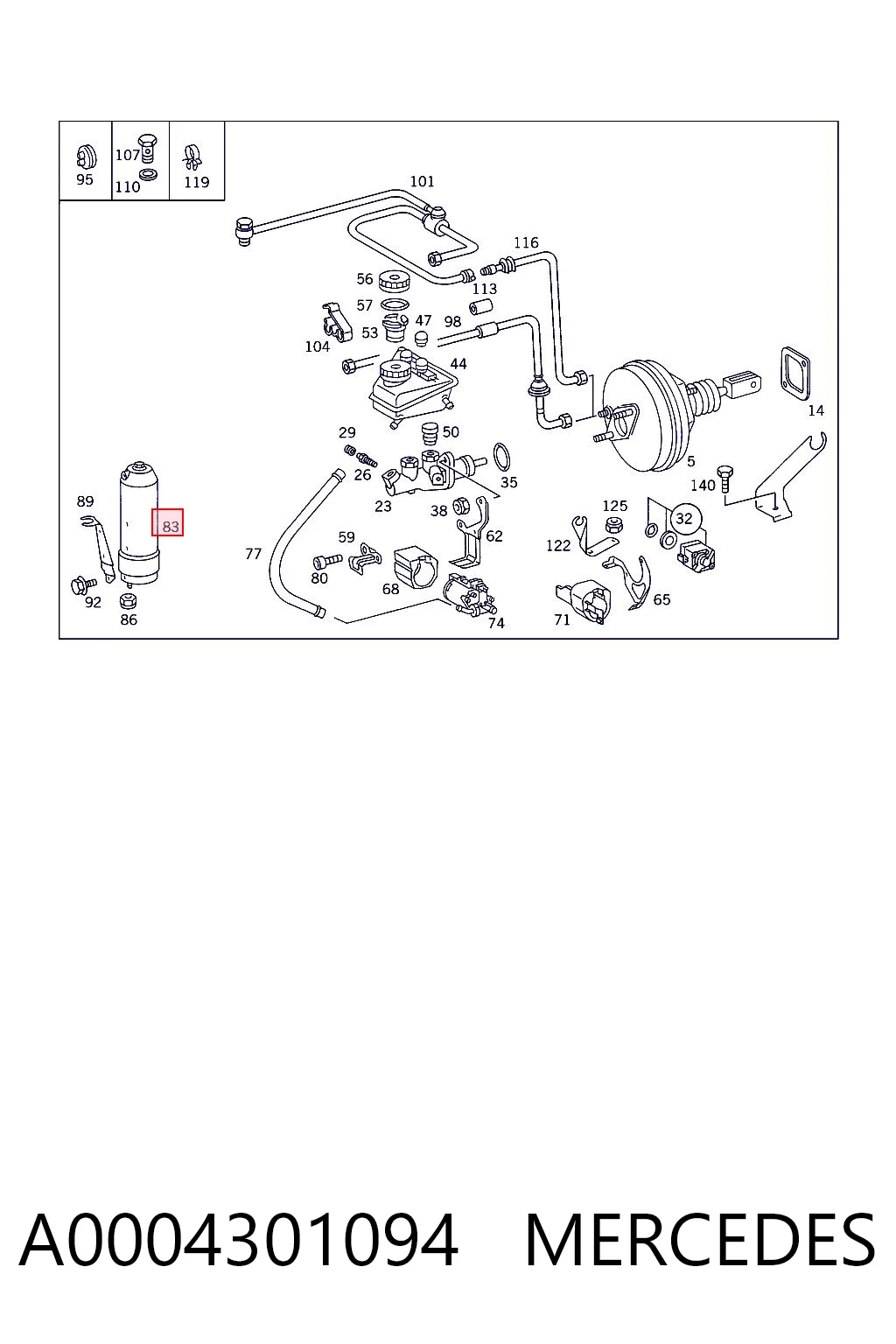 A0004301094 Mercedes