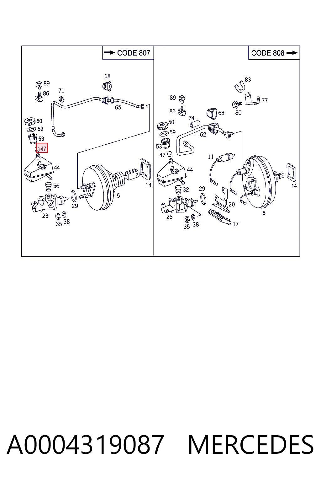 A0004319087 Mercedes