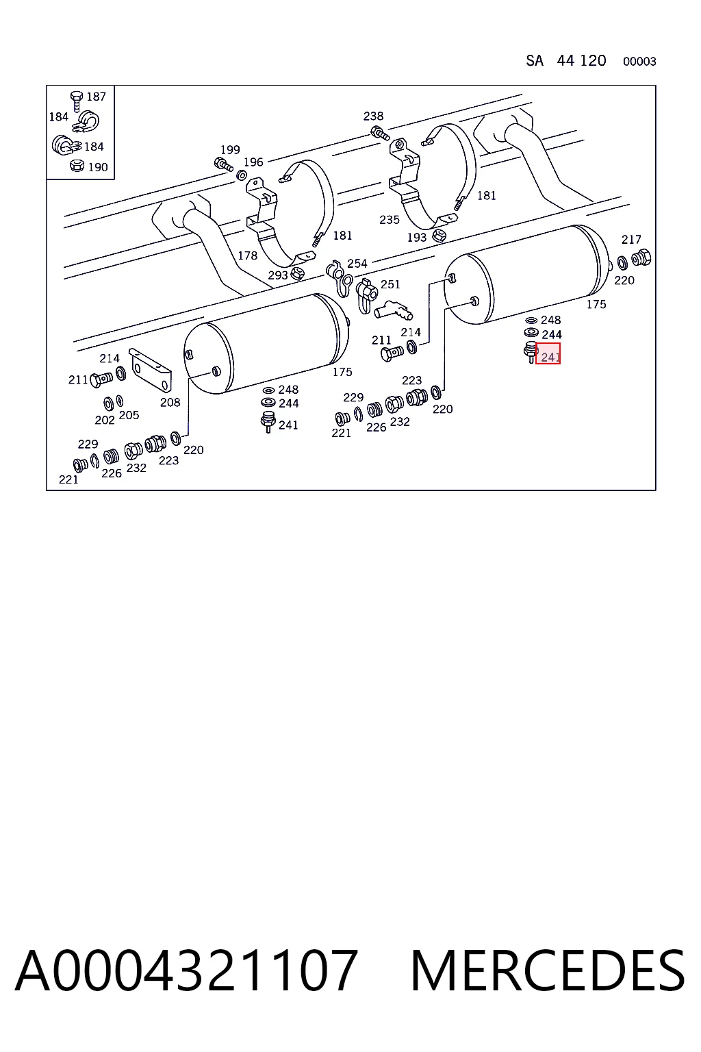 A0004321107 Mercedes