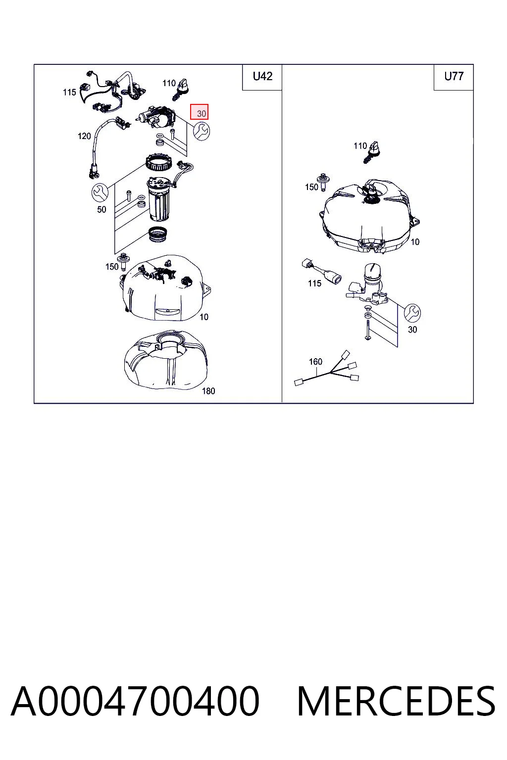 A0004700400 Mercedes Bomba AD BLUE
