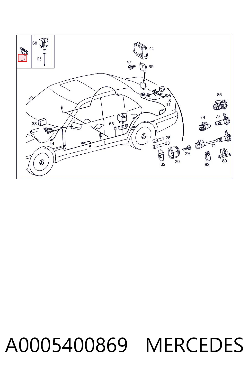 A0005400869 Mercedes