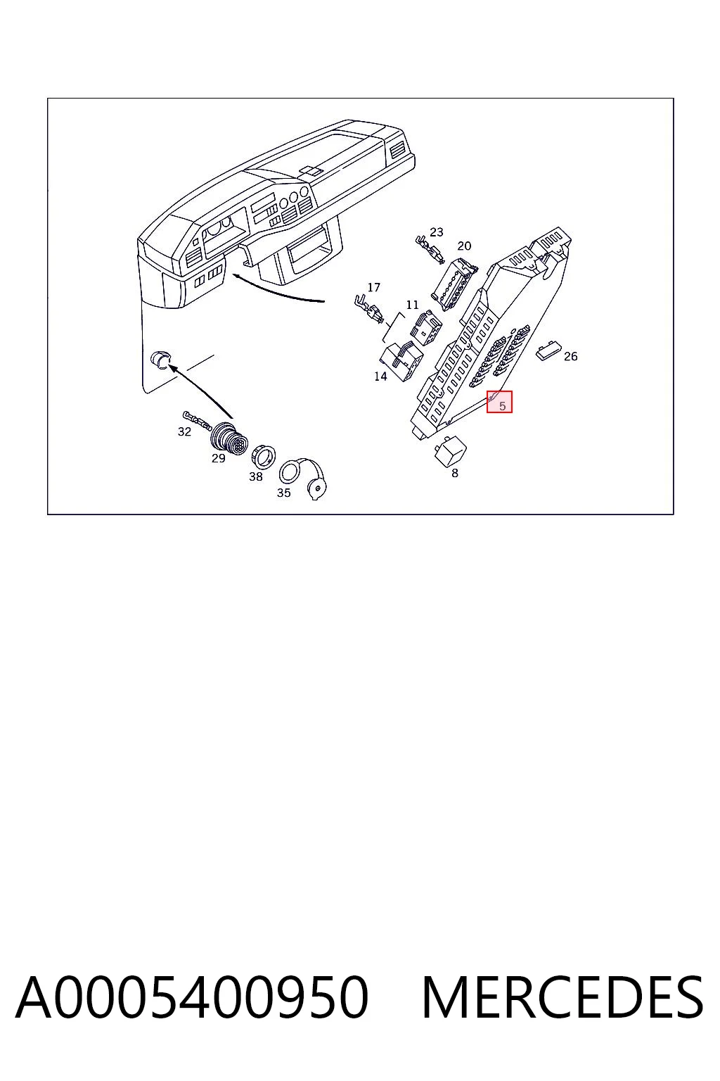A0005400950 Mercedes