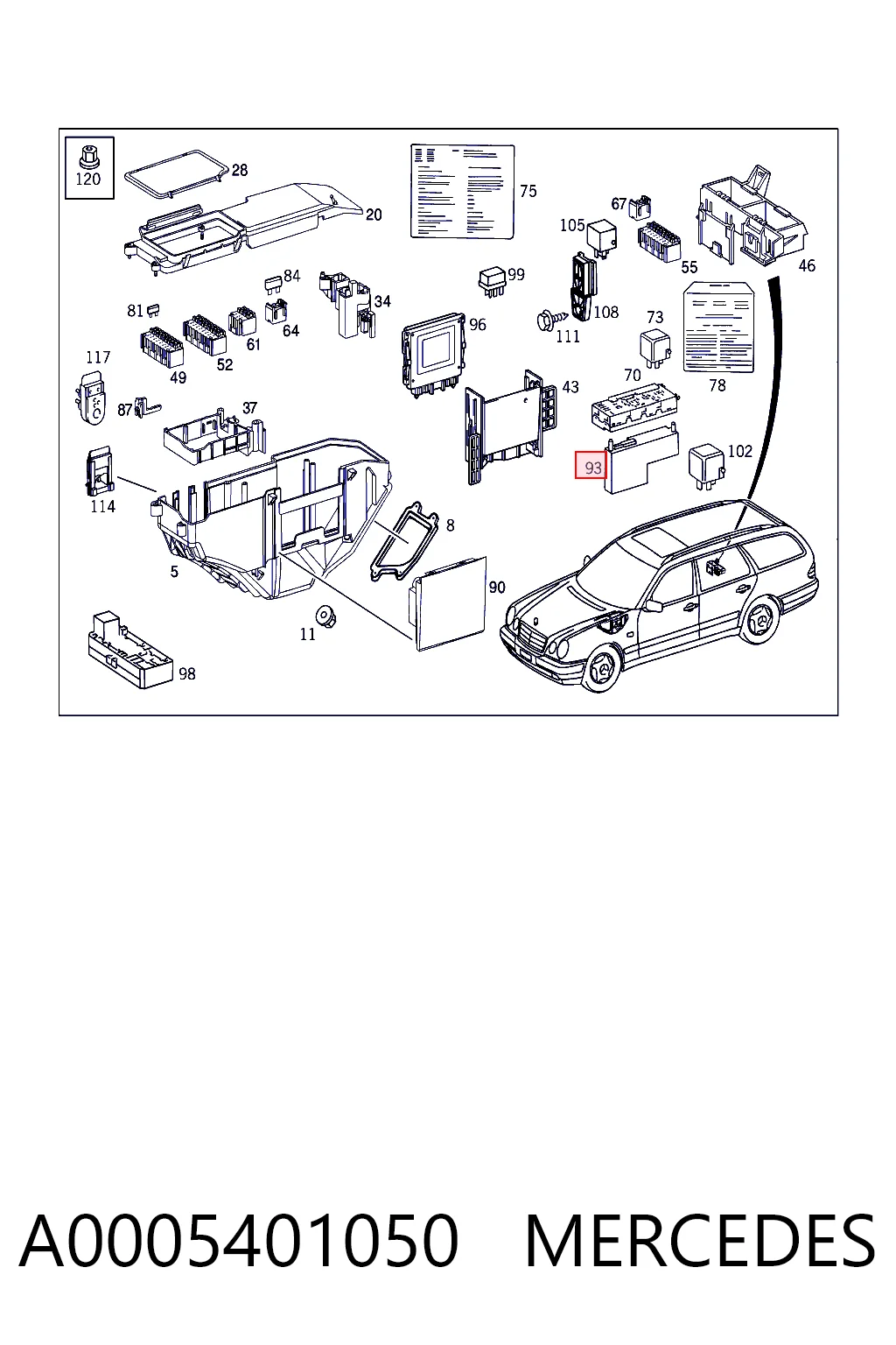 A0005401050 Mercedes