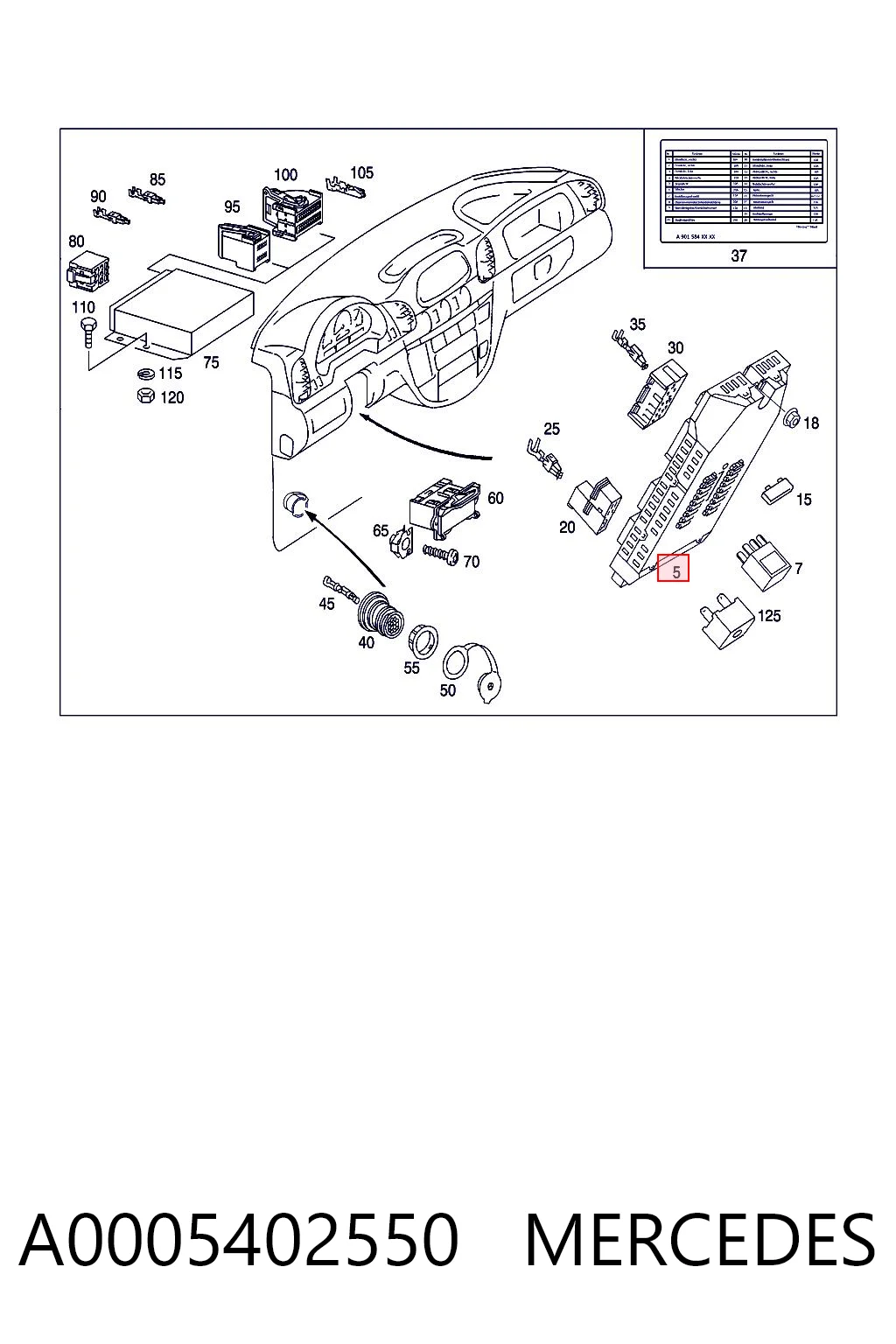 A0005402550 Mercedes