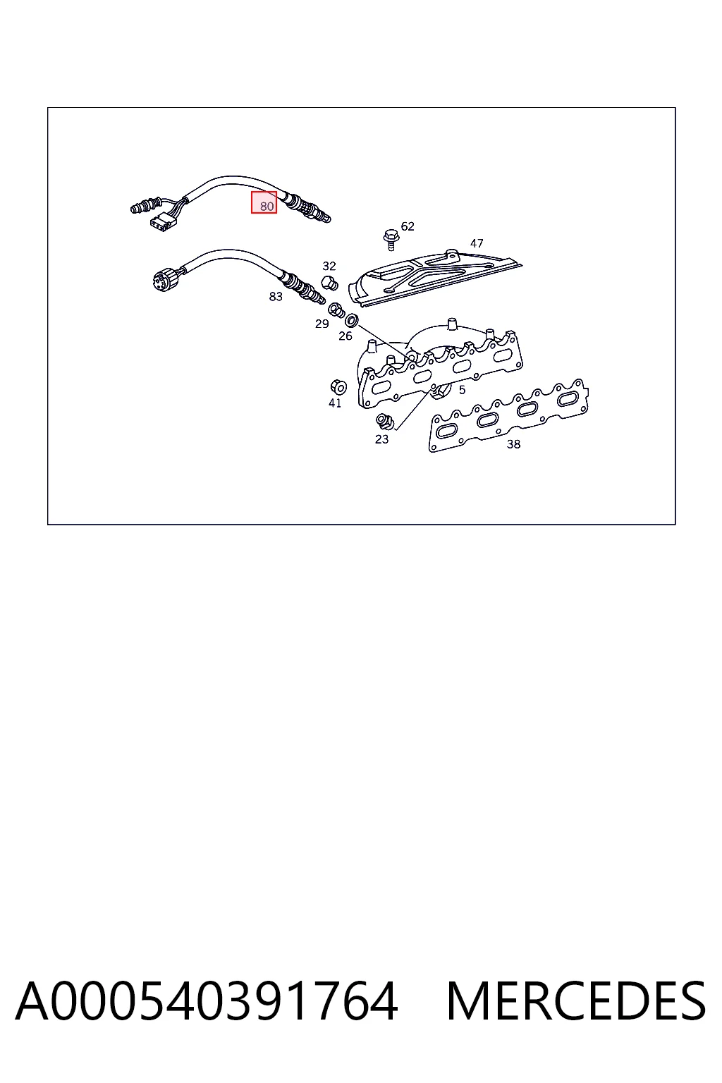 Compre Sonda lambda, sensor de oxigênio Mercedes E 