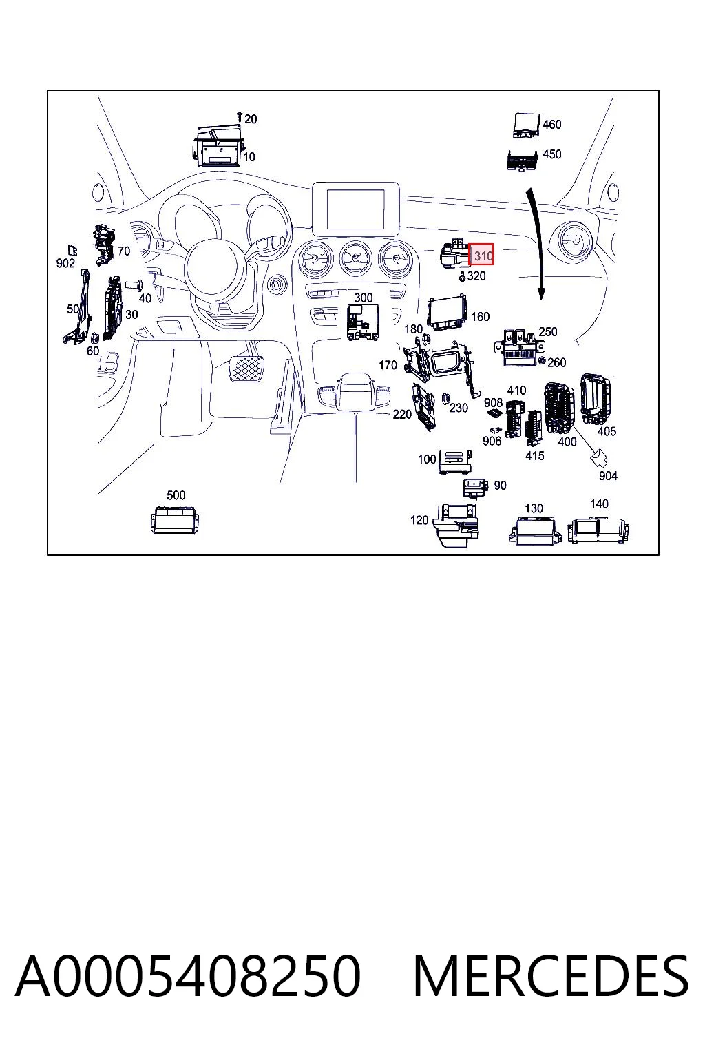 A0005408250 Mercedes
