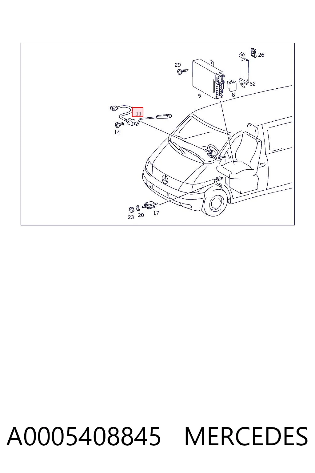 A0005408845 Mercedes