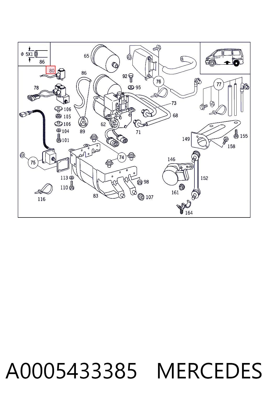 A0005433385 Mercedes
